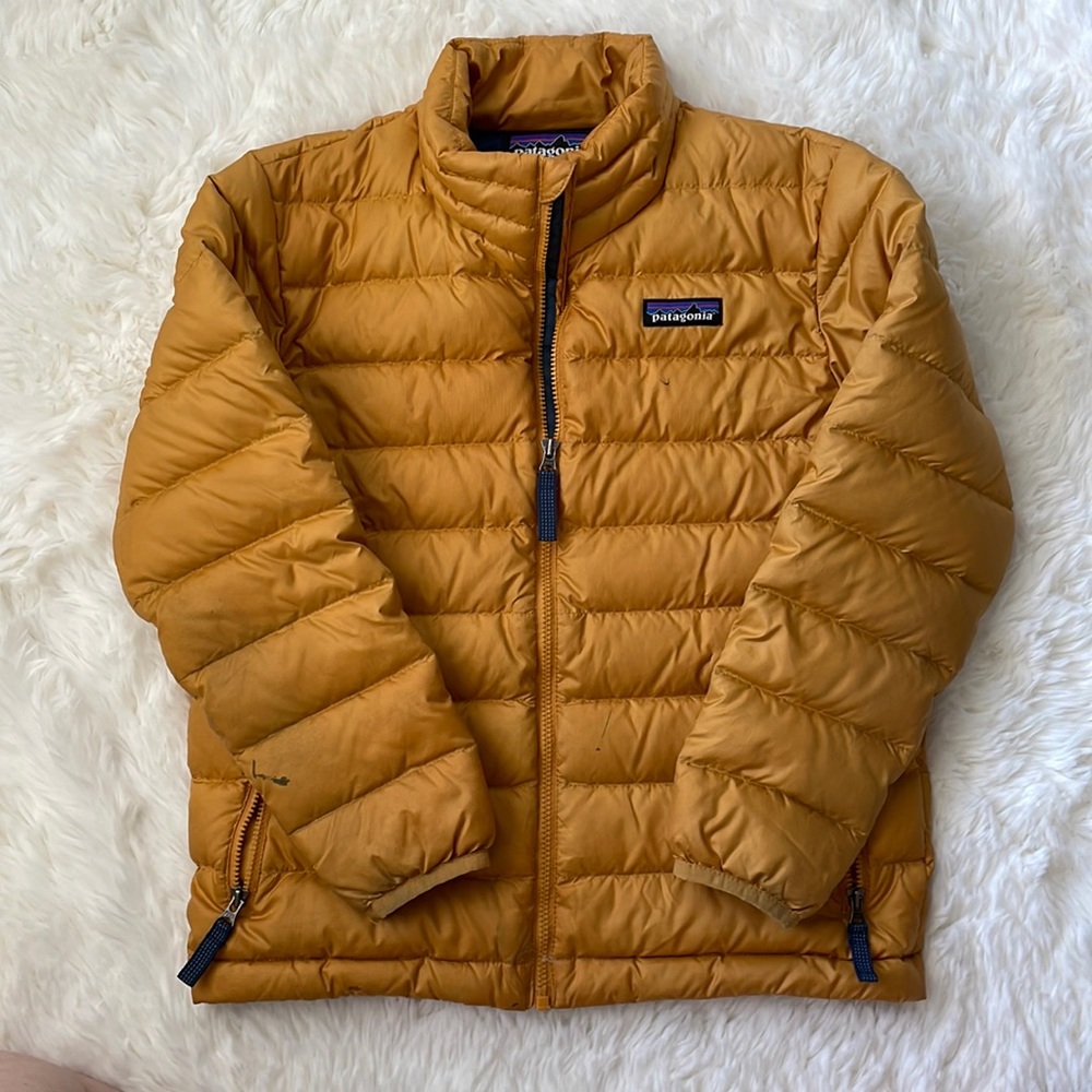 Patagonia Kids' Lightweight Puffer Jacket — Mustard